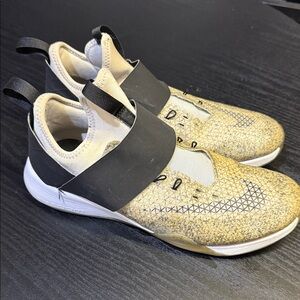 Nike Black and Cream Athletic Shoes